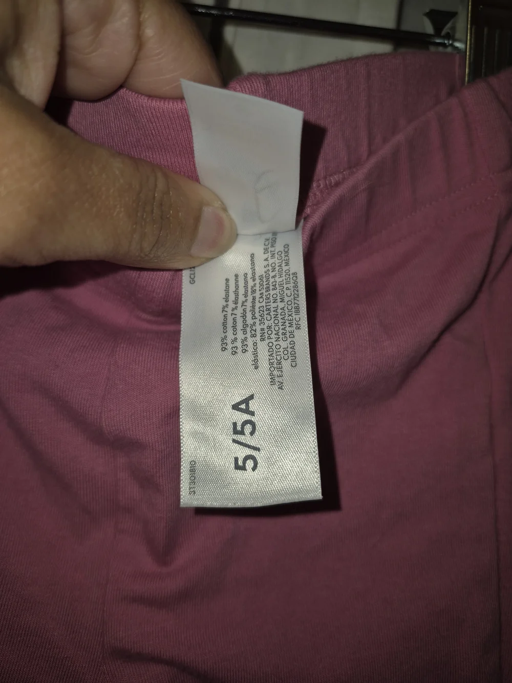 Carter's 5T Dusty Rose Flare Leggings